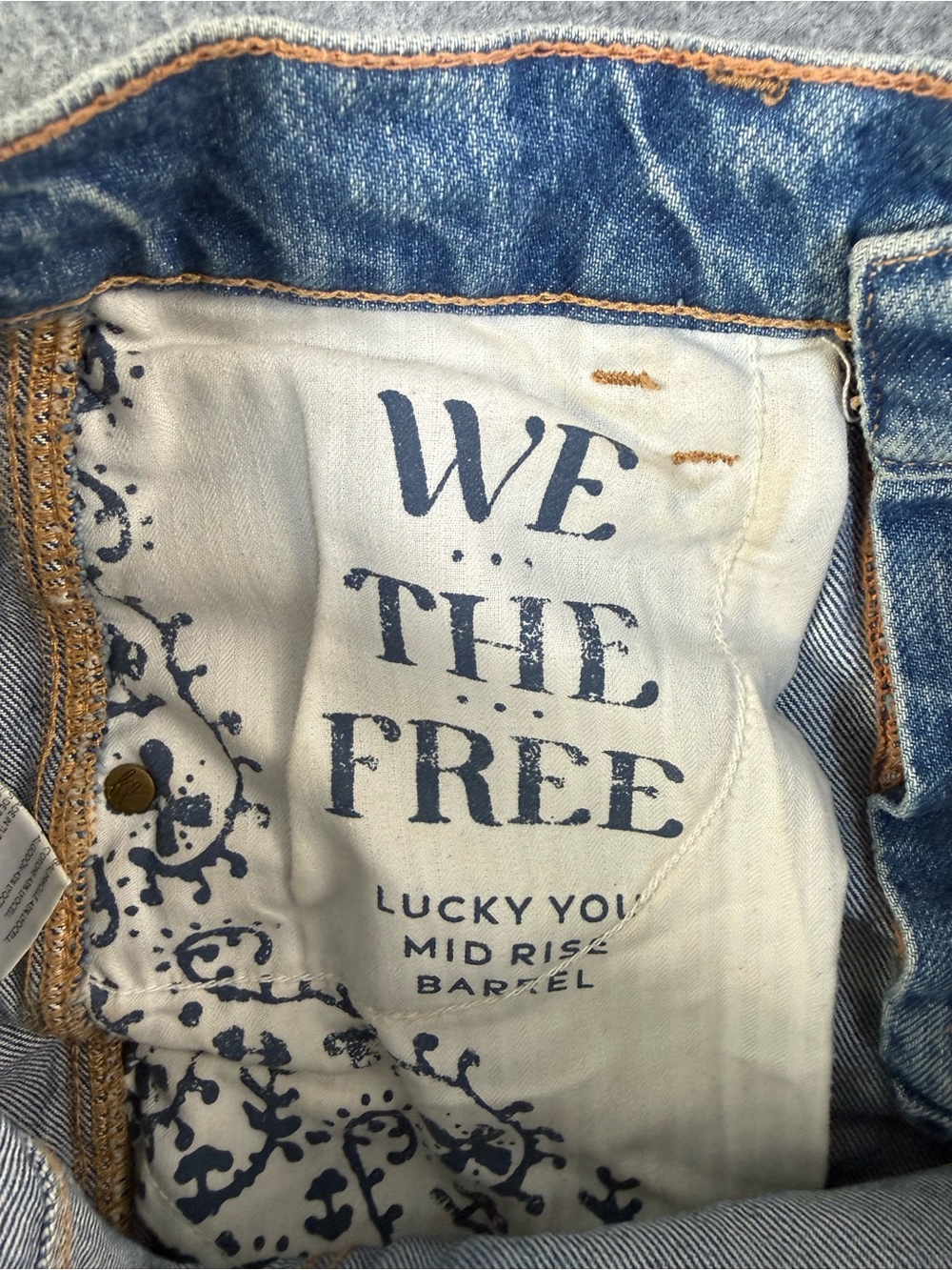 Free People Lucky You Mid-Rise Barrel Jeans - Picture 10 of 12